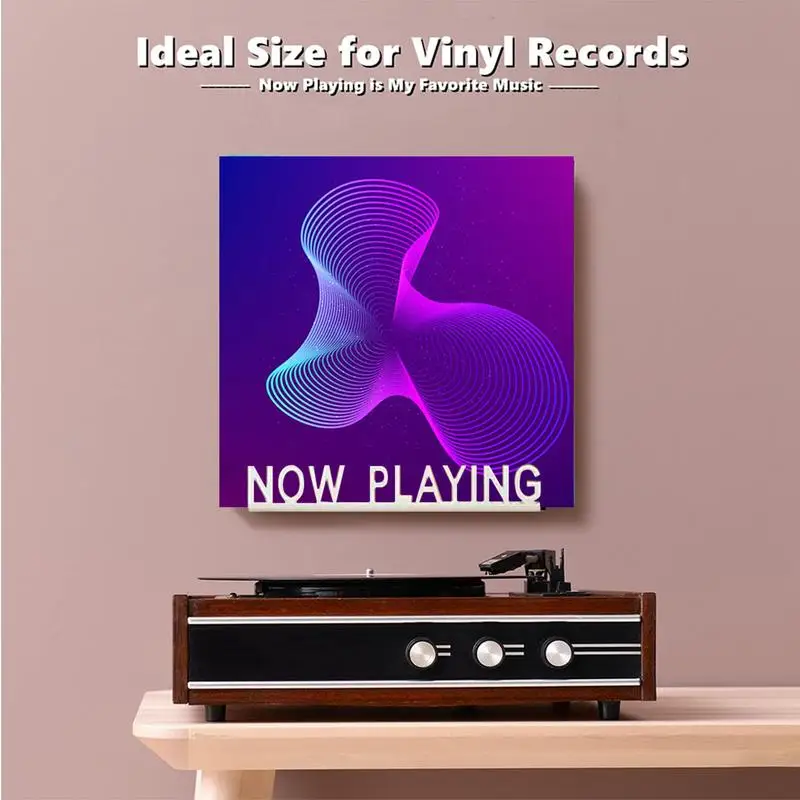 Acrylic Record Shelf Wall Mount Now Playing Wall Mount DVDs Record Display Stand Vinyl Record Shelf For Albums Home Accessories