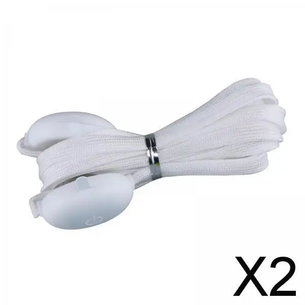 

2xLED Light Up Shoe Laces Flash Shoelaces Party Shoe Strings White