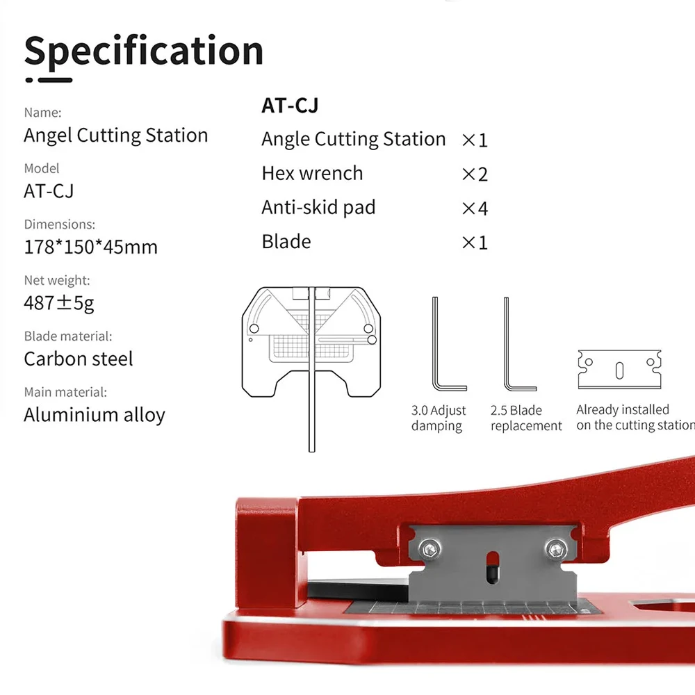 DSPIAE AT-CJ Angle Cutting Station ABS Sticks Plate Cutting Tools for Military Model Building Tools Hobby DIY Accessories image 6