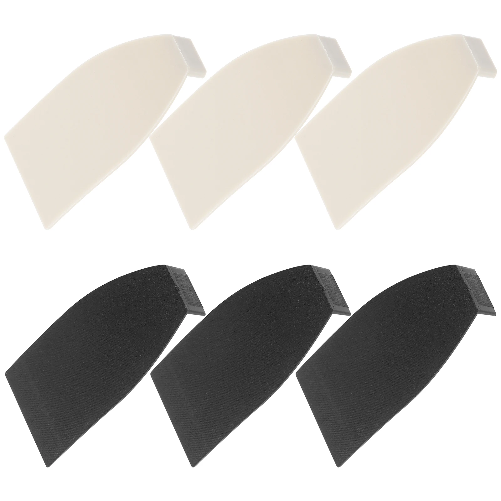 

6pcs Bass Bow Tips Plastic Repair Parts Replacement Cushion Pads Lining Protector For Bass Bows Accessories String Instrument