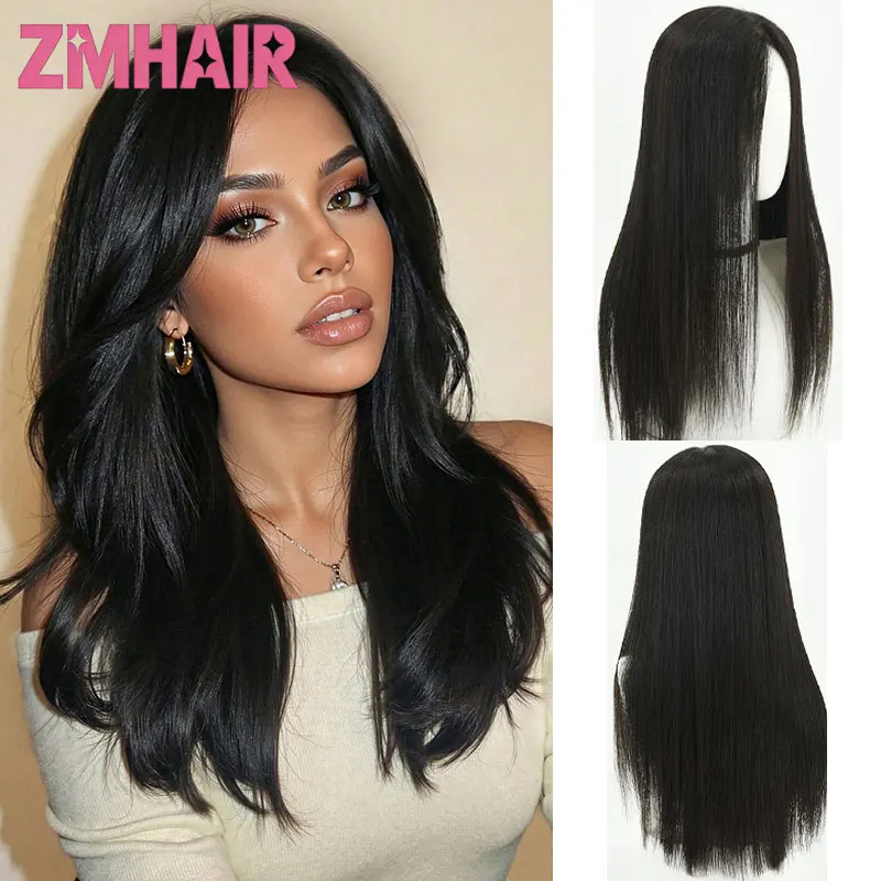 

Средне-коричневый парик из натуральных волос Реми для женщин, с шелковой основой, дышащий, без клея, с полиуретановой передней частью, летний, готовый к ношению