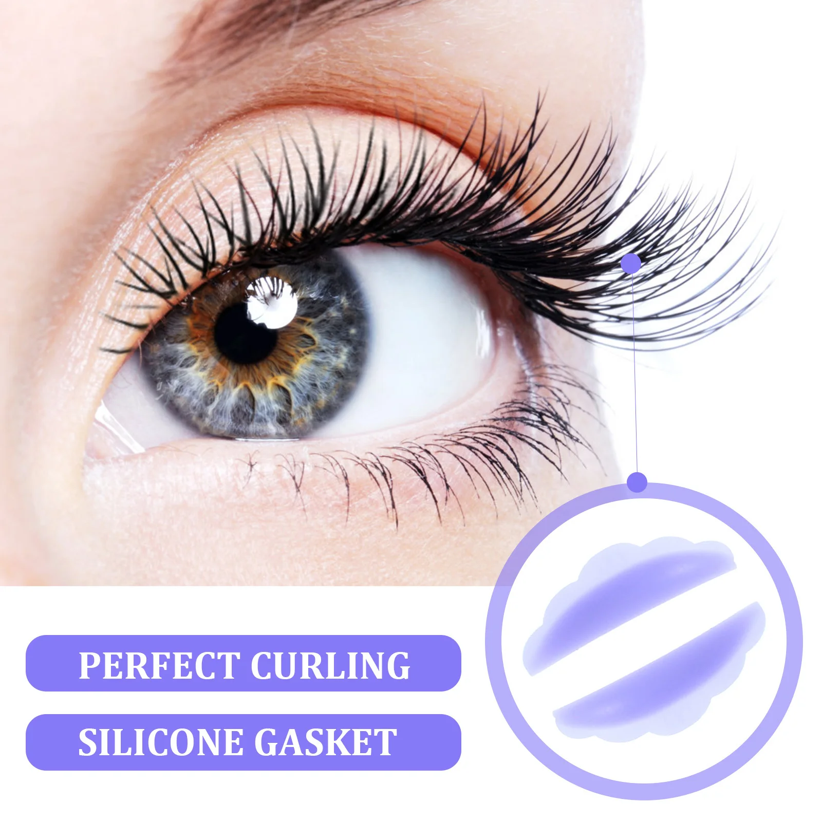 Coussinets de permanente de cils, joint d'extension de cils en Silicone, outil de bouclage réutilisable pour patchs de faux cils, maquillage