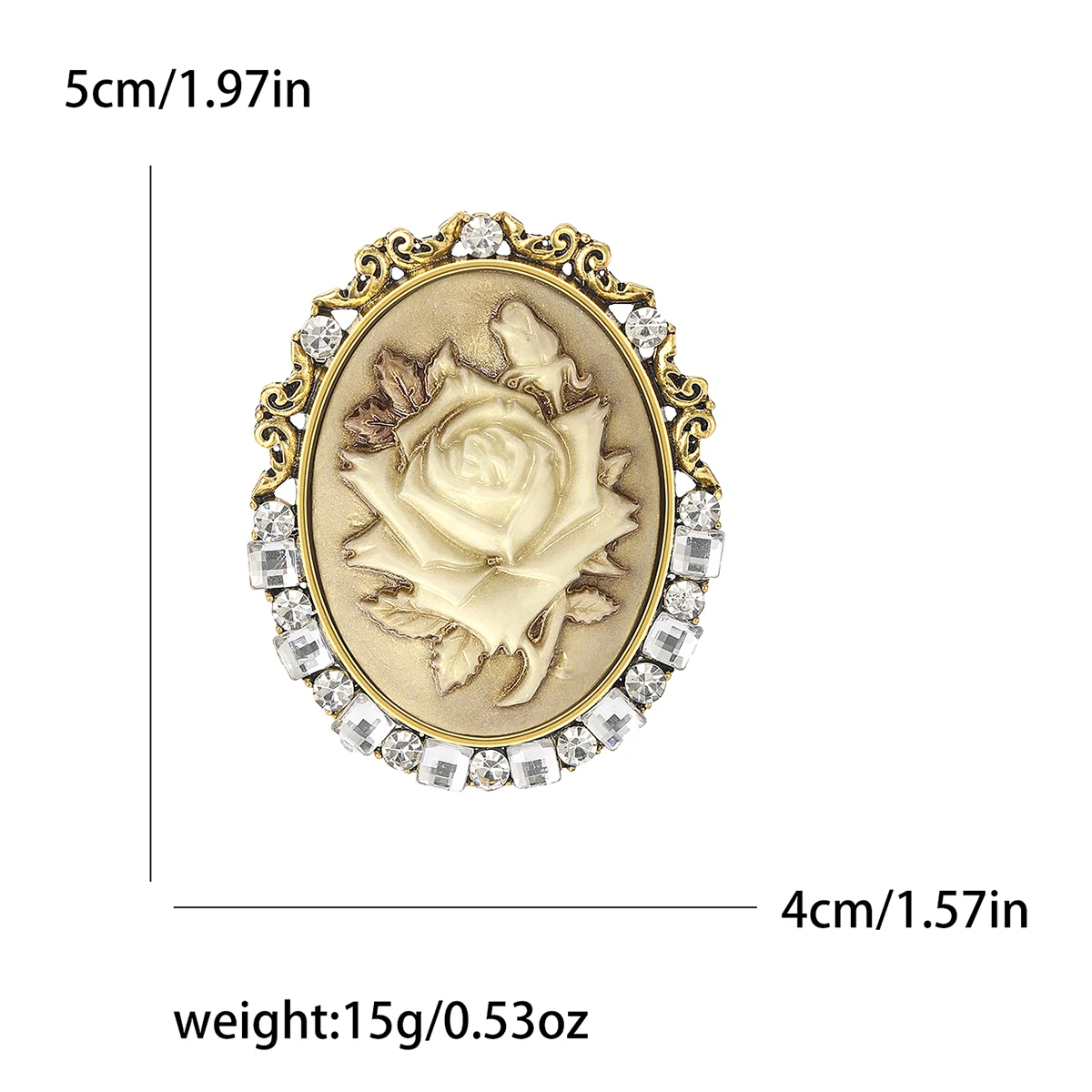 Pearl Beautiful Girl Head Brooches for Women Enamel Ladies Pin Event Party Backpack Decoration Clothes Accessories