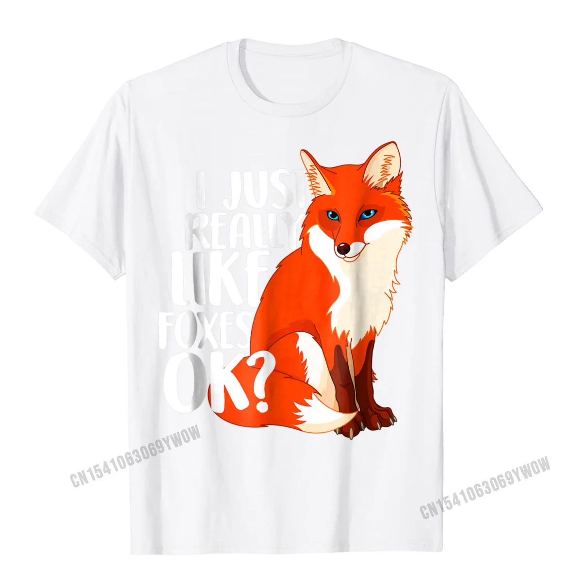 I Just Really Like Foxes Ok - Funny Fox T-Shirt Women Kids Cool T Shirts For Men Harajuku Cotton T Shirt Print Brand