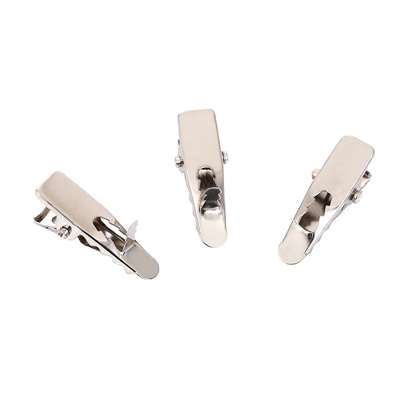 20/50/100 قطعة من مشابك عيد الميلاد المصنوعة من خليط معدني - مشابك صغيرة على شكل زهرة لامعة لتزيين شجرة عيد الميلاد، عقد غير تالف