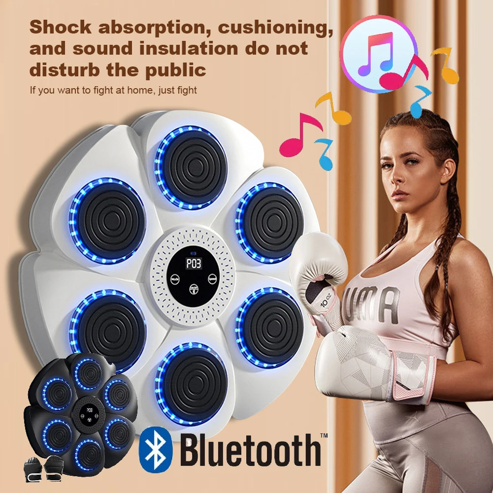 Bluetooth Smart Music Boxing Machine Musical Wall Boxing Machine Wall Target Hanging Sandbag Reaction Training Punching Bag