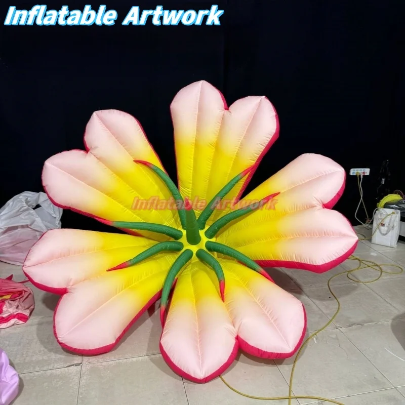 

China Inflatables Manufacturer Large Air Blown Lily Flower Decoration for Sale Toys