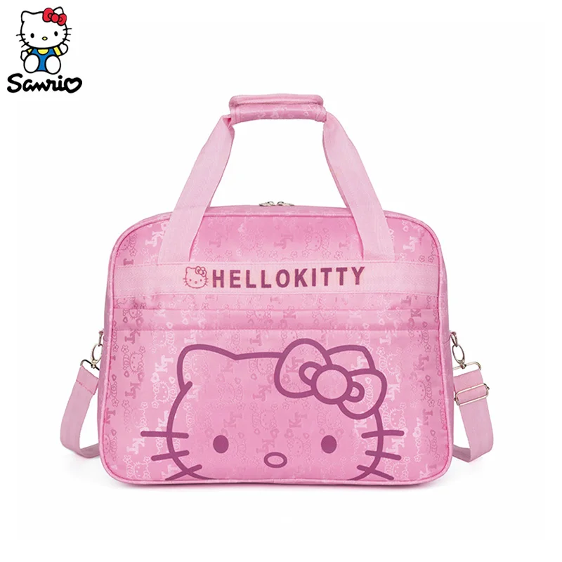 Hello Kitty Torba podróżna Sanrio Hello Kitty Torba na ramię Duża pojemność Wodoodporna torba na ramię przenośna torba na krótki wyjazd Torba