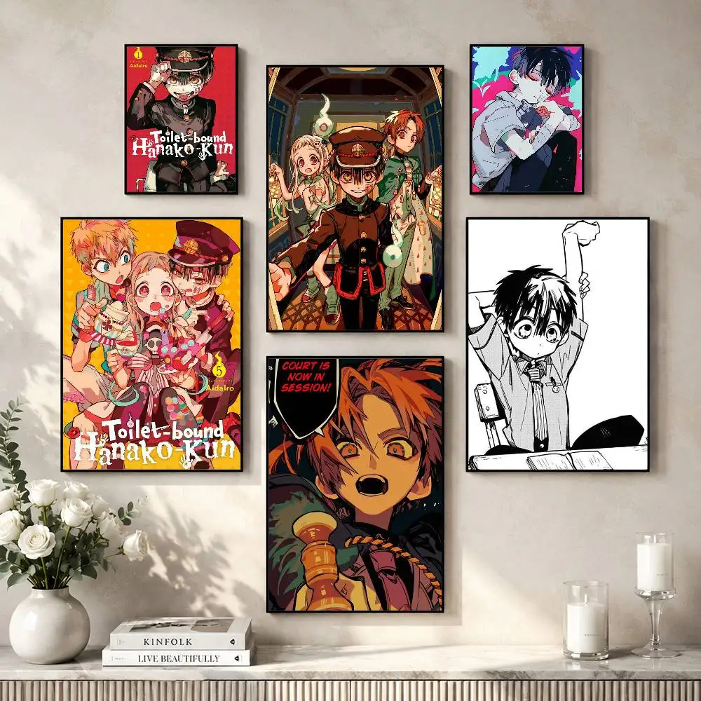 Campus Manga Toilet-Bound Hanako-kun Poster Versatile HD Waterproof Wall Art Self-Adhesive Decor for Any Space Ideal Gift