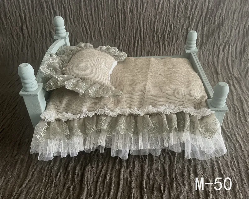 ❤Accesorios de utilería para fotografía de recién nacido, colchón de estilo princesa + almohada, 2 unids/set, accesorio de estudio para fotografía