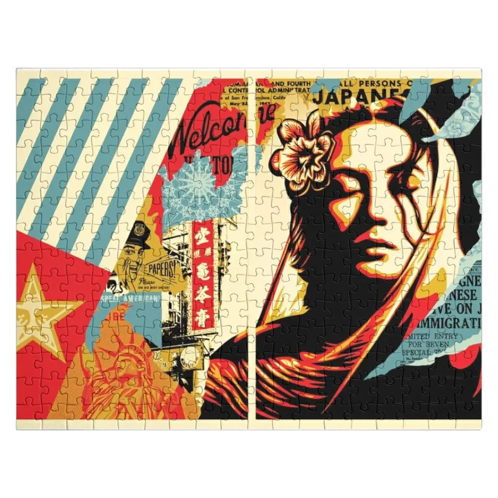 

Shepard Fairey Girl Jigsaw Puzzle Wood Animals Personalised Toys Puzzle