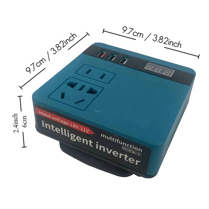 Vente chaude-3X pour onduleur de batterie au Lithium, onduleur de batterie d'outil électrique AC220V/DC5V/20V onduleur de fonctionnement extérieur