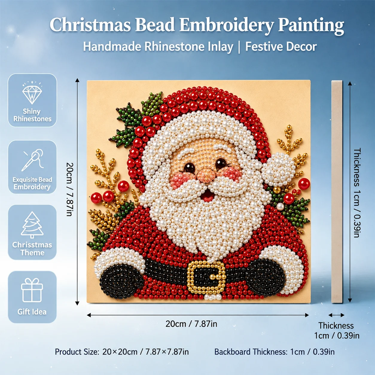 Santa Claus-themed Diamond Pai - Embroidery Painting 评论和价格