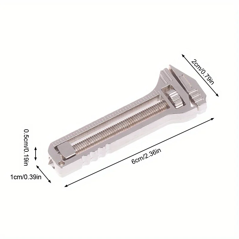 1Pcs Mini Wrench Pocket Portable Multitool Tools for Outdoor Camping Compact Titanium Alloy Bottle Opener