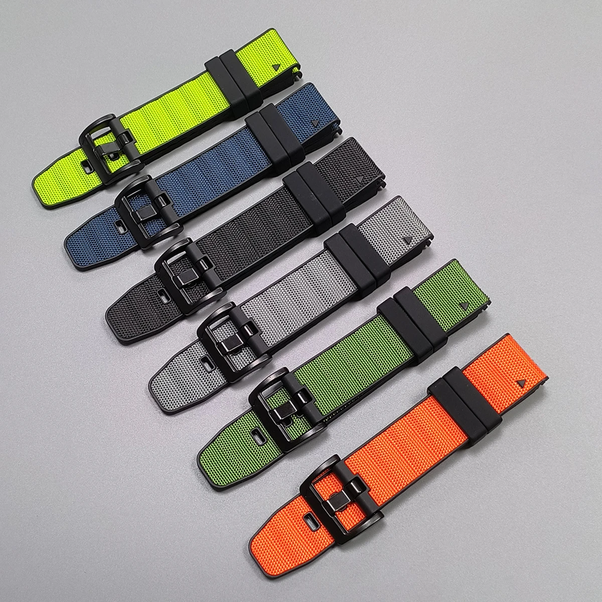 QuickFit 22 26mm Band For Garmin Fenix 8 pro 7 7X Pro 6 6X 5X plus 3HR Silicone＋Nylon Strap Quatix 8/Instinct 3 2X 970 Watchband