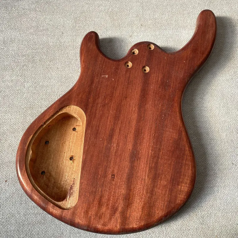 HB630 Natural Solid Mahogany Electric Bass Body for PJB Bass Replace and DIY Unfinished Version Right Hand