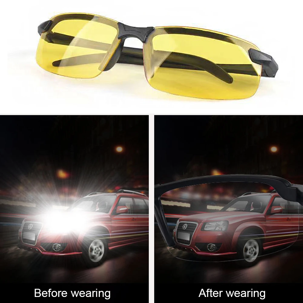 Night Vision Glasses PC Frame Polarized Sunglasses Men Outdoor Sport Sun Glasses Day Night Vision Driver Night Glasses Goggles