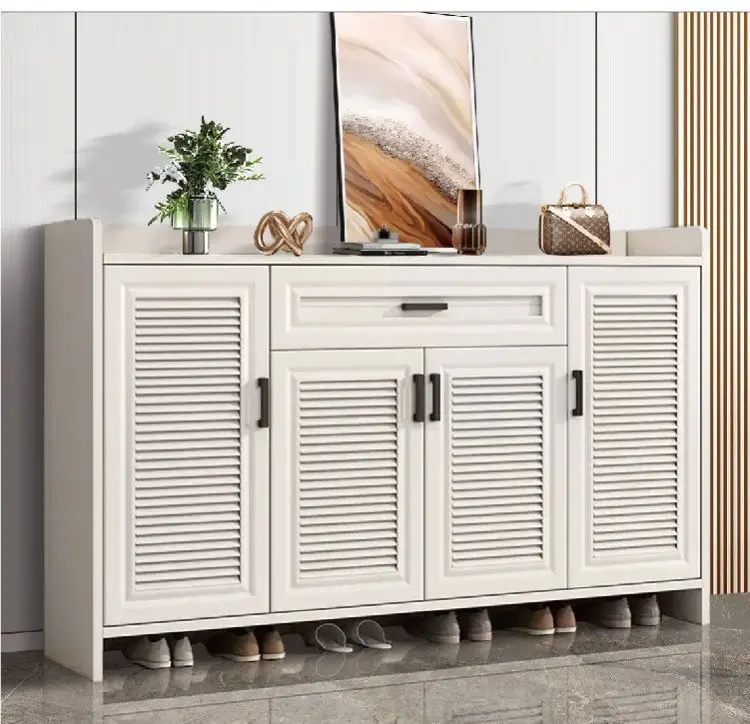 All aluminum alloy shoe cabinet household entrance villa outdoor modern outdoor balcony waterproof sunscreen locker storage