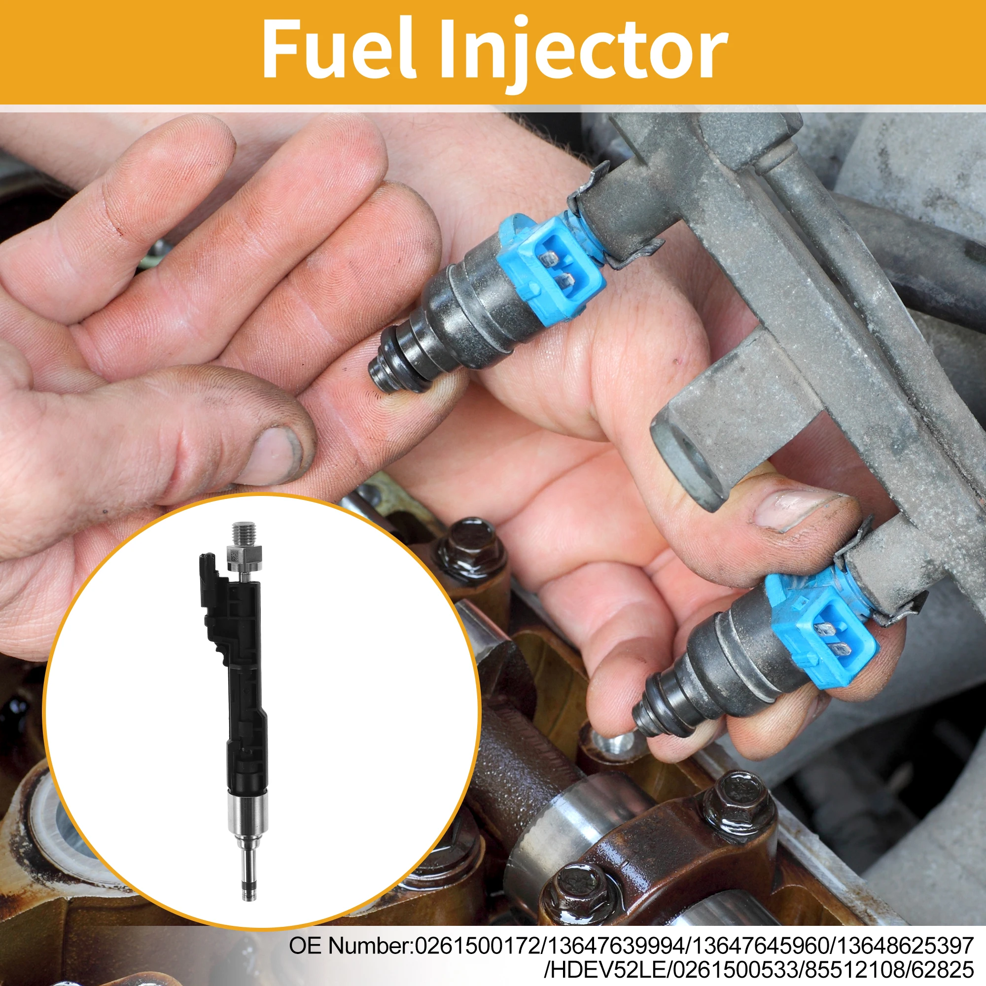 

UXCELL 1 шт. No 0261500172 Топливная форсунка для 4-цилиндрового двигателя BMW 228I Топливная форсунка