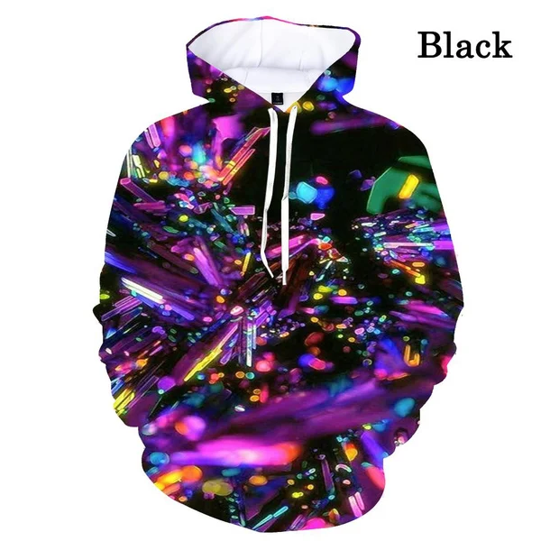 

2022 Autumn and Winter Sweatshirts Pullover 3d Broken Drill Print Hoodie Men&women Unisex Cool Fashion Long-sleeved Hoodies