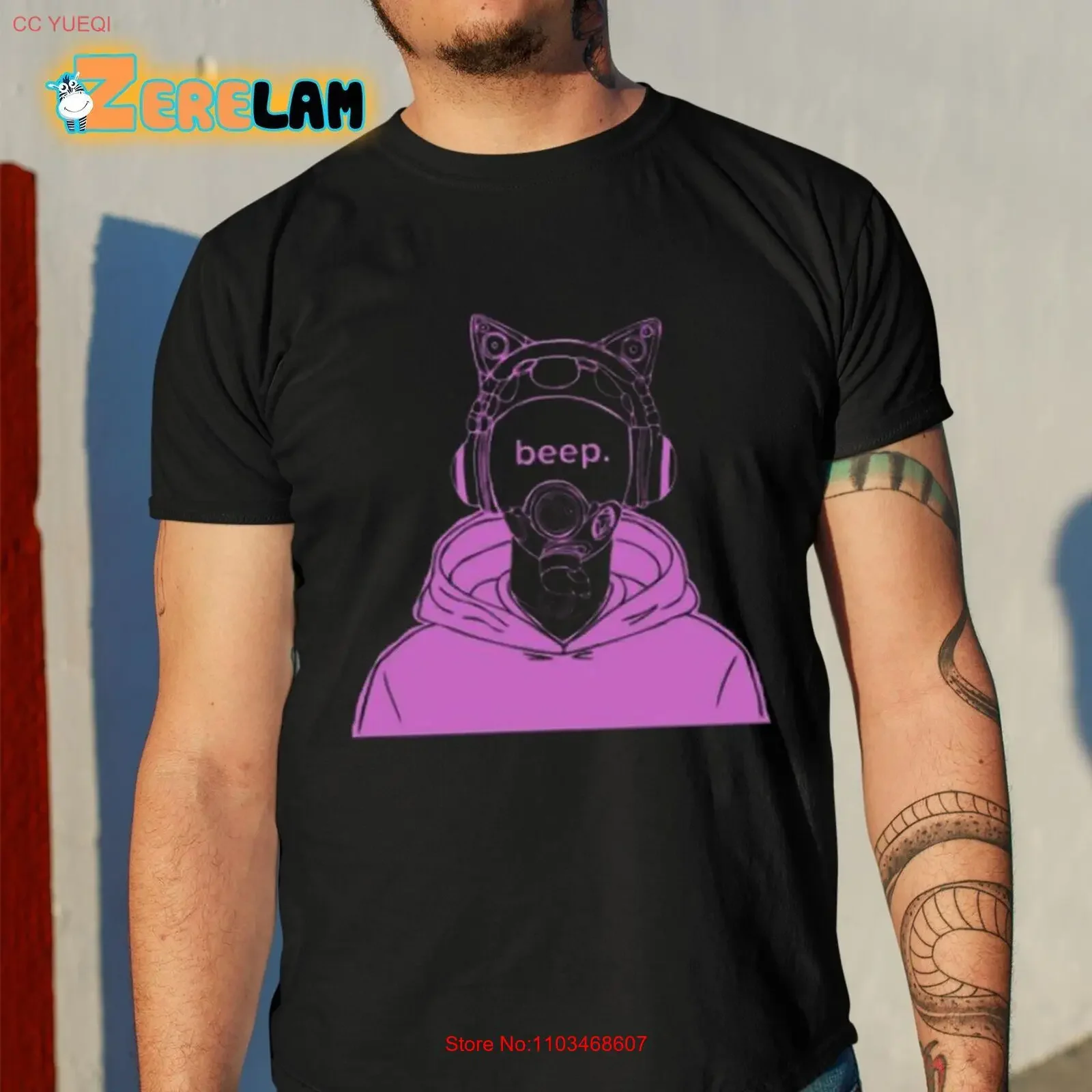 Hexcorp Semi Recursive Drone Beep T Shirt vintage Lavé streetwear mode Confortable Élégant Unisexe Doux homme graphique