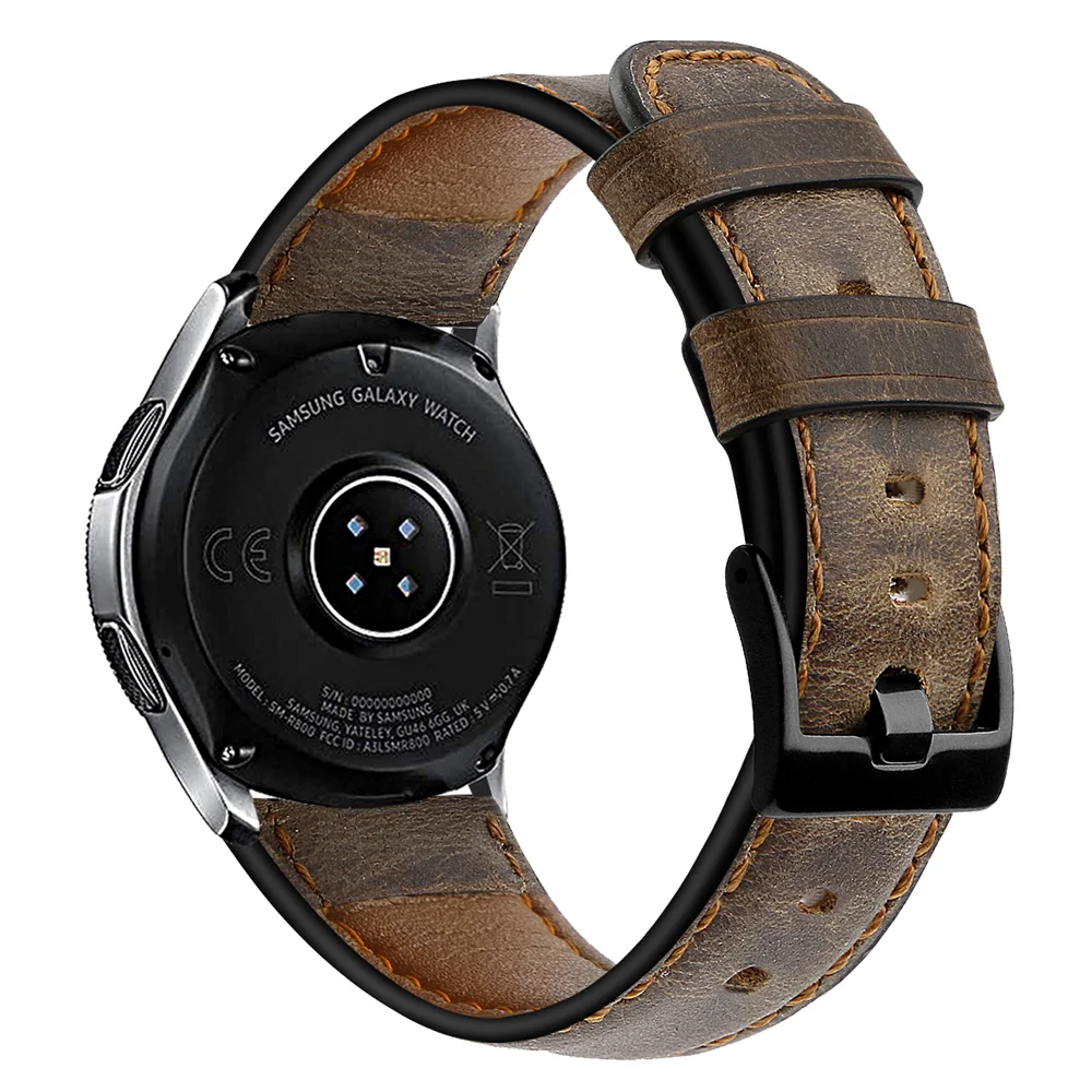 22mm 20mm Strap For Samsung Galaxy watch 4/5/6 44mm 40mm 5 Pro 45mm 6 classic leather correa bracelet HUAWEI GT 2e 3 pro band