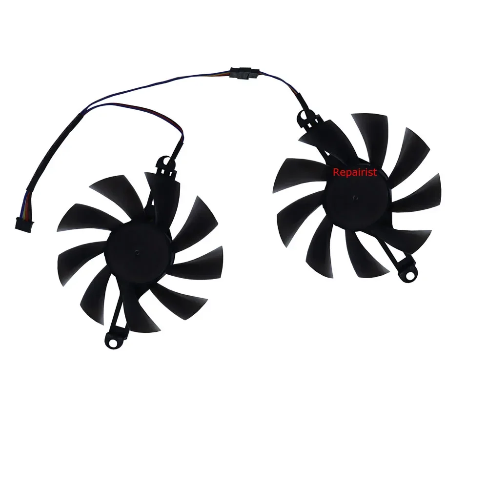 2Pcs/Set,85MM Diameter,98MM Mounting Distance,Video Card Fan,FL801512VB,For ENVINDA RX 580 8GB 2048sp,For ENVINDA RX 6600M 8g