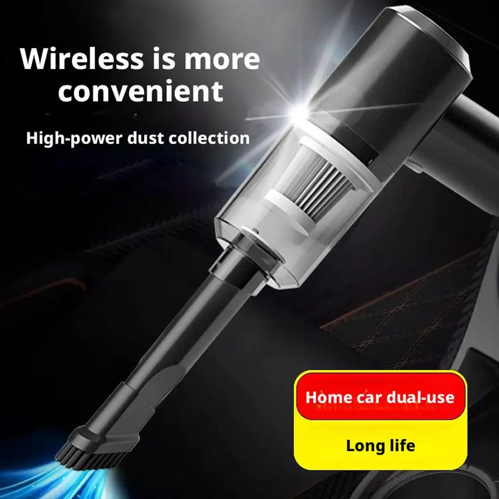 1pcs Car Vacuum Cleaner Portable Multi Purpose Wireless Vacuum Cleaner Dual Use for Home and Car Handheld Vacuum Cleaner