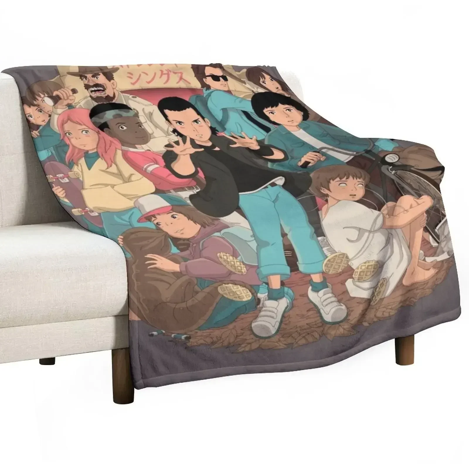 Stranger Anime 2 Throw Blanket Baby Decorative Sofa Travel Blankets