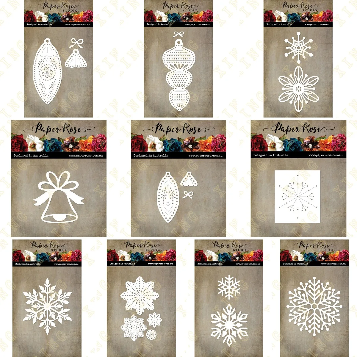 

Christmas Metal Cutting Dies Scrapbook Diary Decoration Stencil Embossing Template Diy Greeting Card Handmade New Snowflake Bell