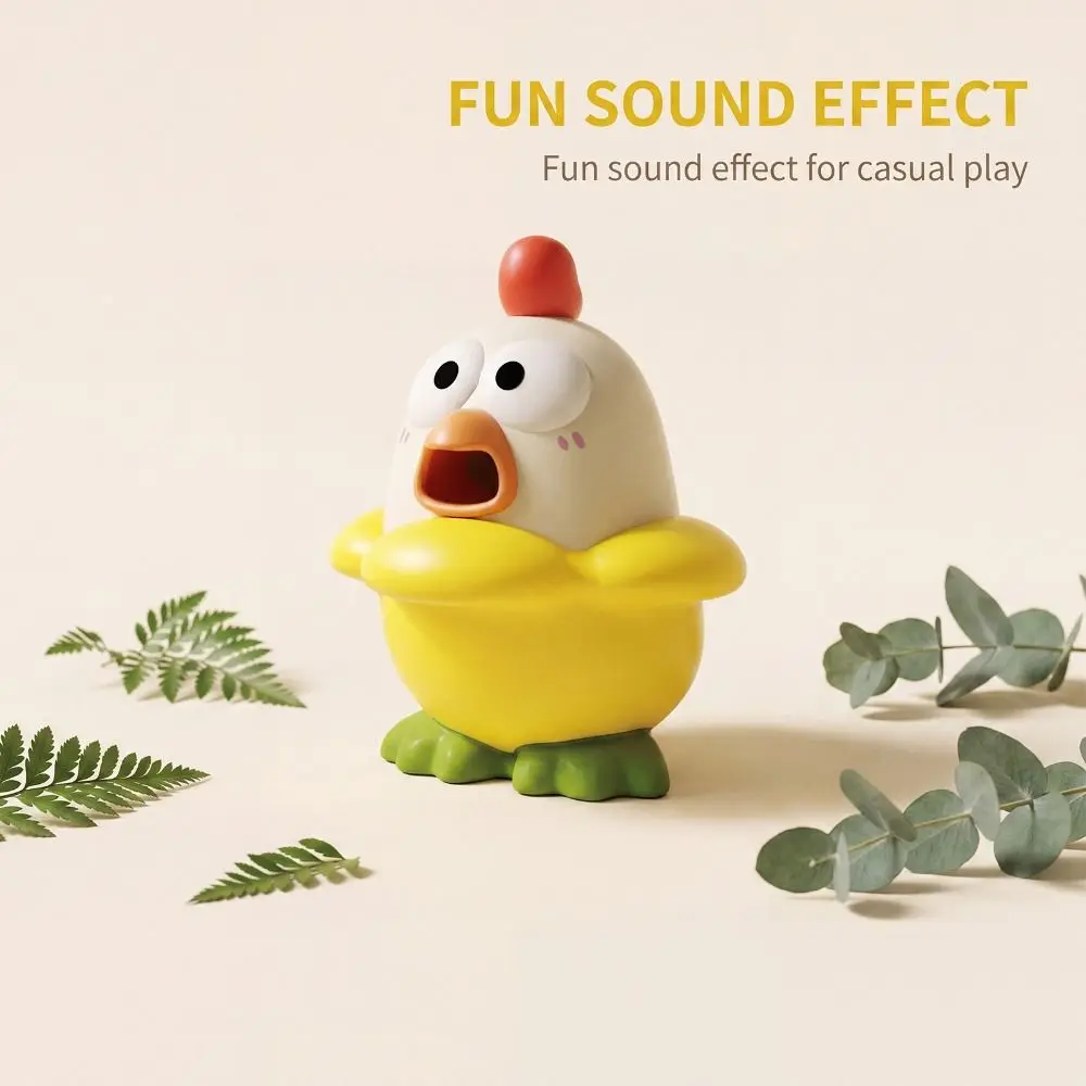 Stress Anxiety Relief Squeaky Chick Squeeze Portable Skin-Friendly Screaming Duck Sensory Soft Decompression Animal