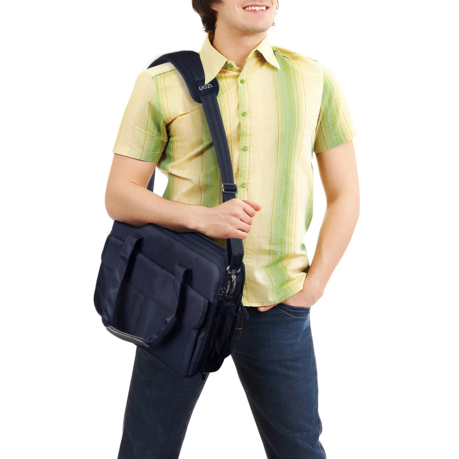 Shoulder strap 79 inch, UOZL soft fixed shoulder pad, independent adjustable buckles on both sides to replace the shoulder strap