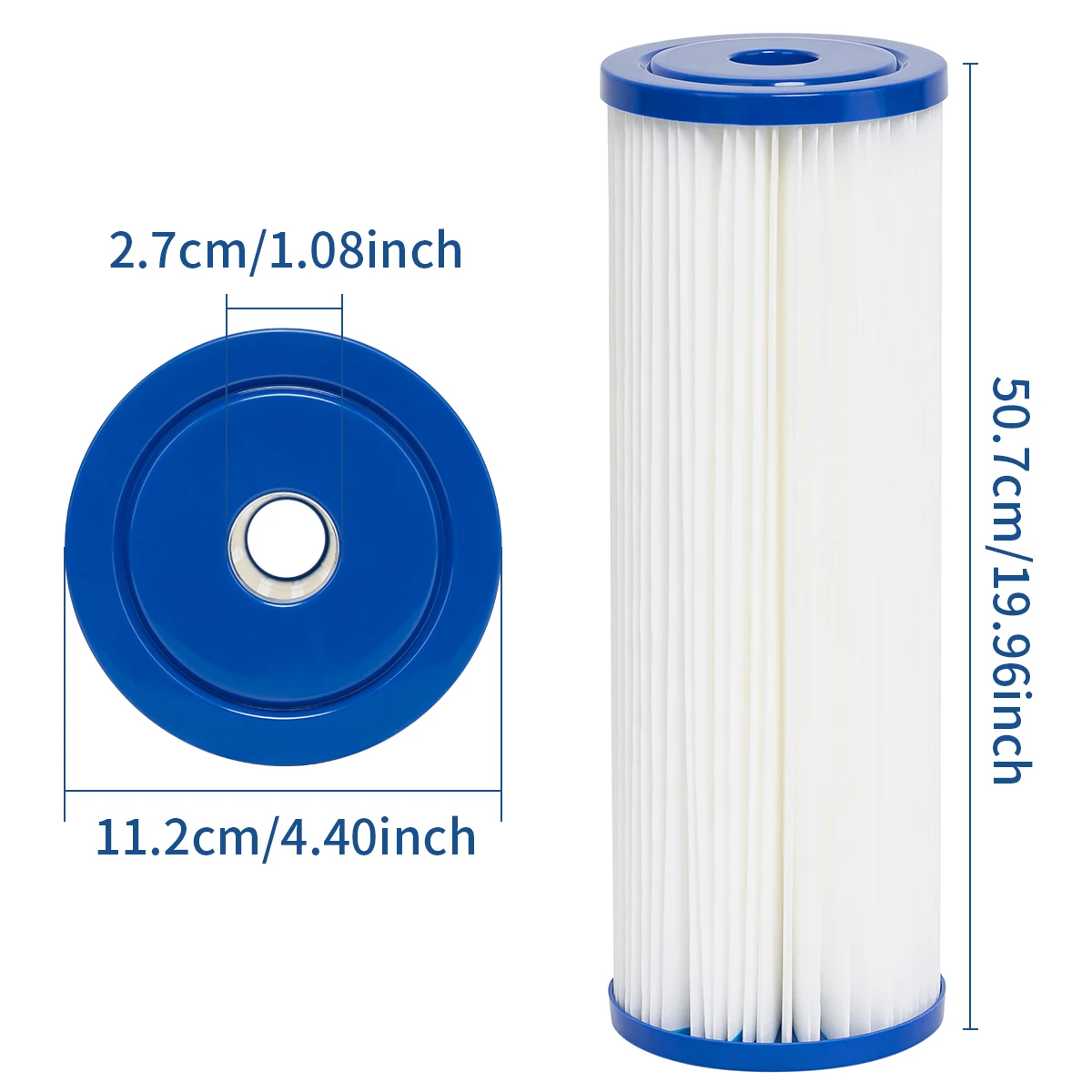 

Replace the folding sedimentation filters ECP5-BB,AP810-2,CP5-BB,ECP1-20BB,S1-20BB,R30-20BB for removing rust and chlorine