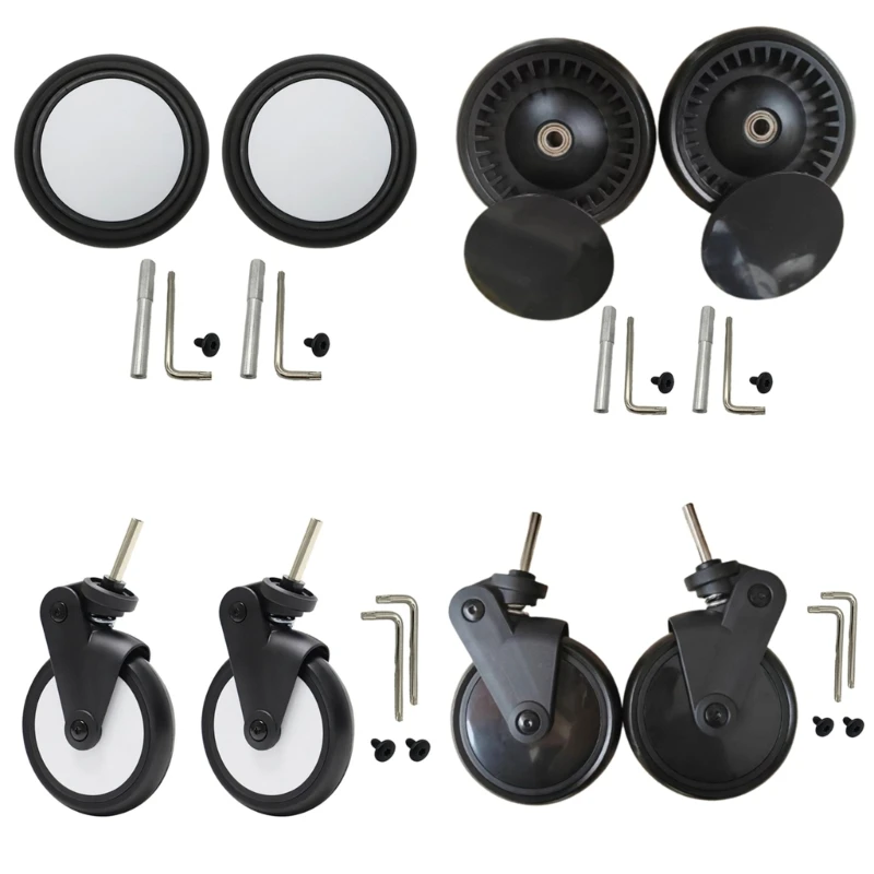 

Baby Strollers Rubber Wheels Baby Strollers Front/Back Wheels Replacement Accessories for Yoya Vovo Wheel Kids Carriage