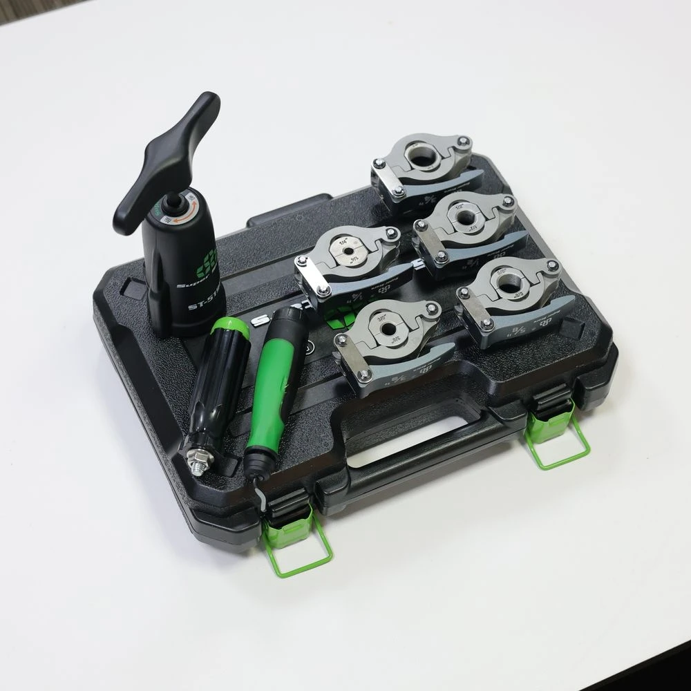 أداة توسيع الأنابيب ST-519FT متعددة الاستخدامات - وضع يدوي مع مقبض مريح ومثقاب كهربائي متوافق #4