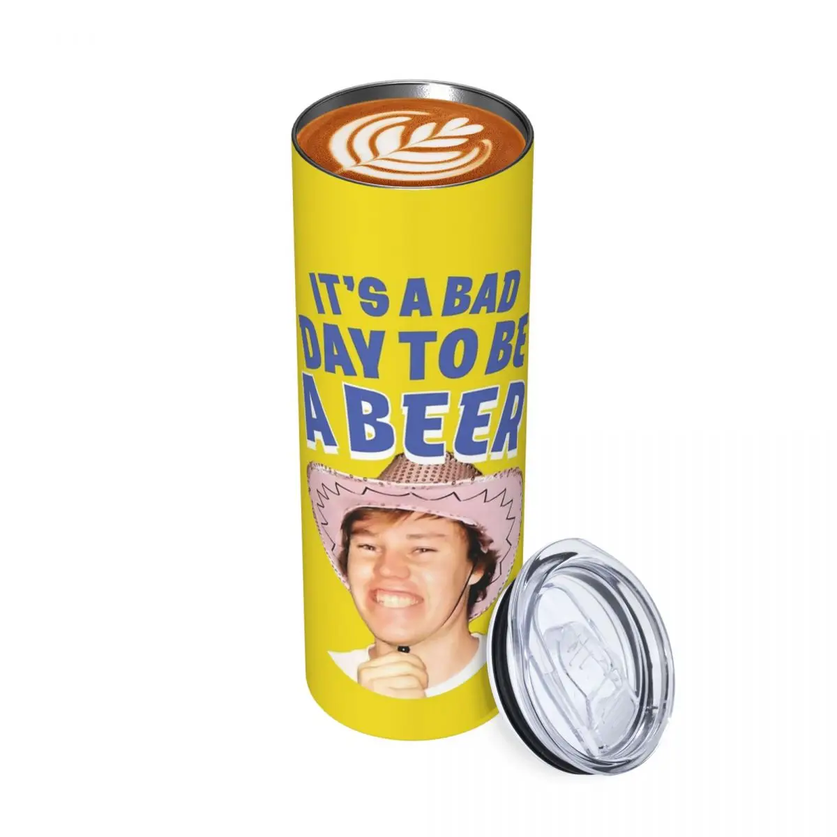 It's A Bad Day To Be A Beer Stainless Steel Tumbler Vacuum Insulated Mug Thermal Cold Cups Straw With Lid 20oz
