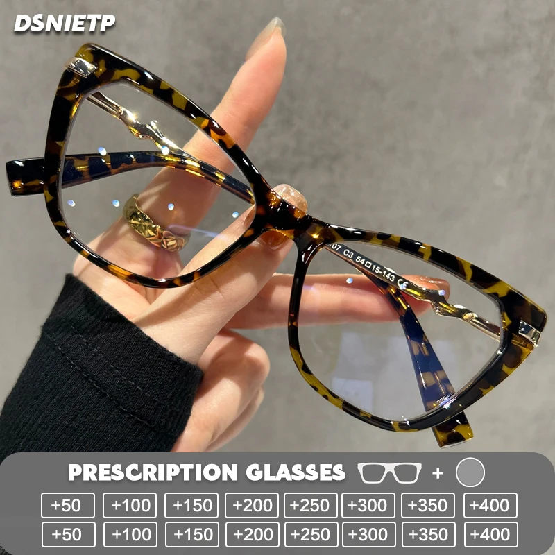 

Модные качественные очки для чтения, женские фотохромные очки «кошачий глаз» с защитой от синего света, очки по рецепту, оправа для близорукости, прогрессивные очки