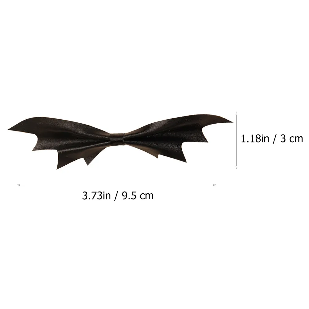6Pcs Halloween Bat Hair Clips Women Party Headwear Travel Daily Use Exquisite Workmanship Comfortable Lightweight Bat Shaped view 4