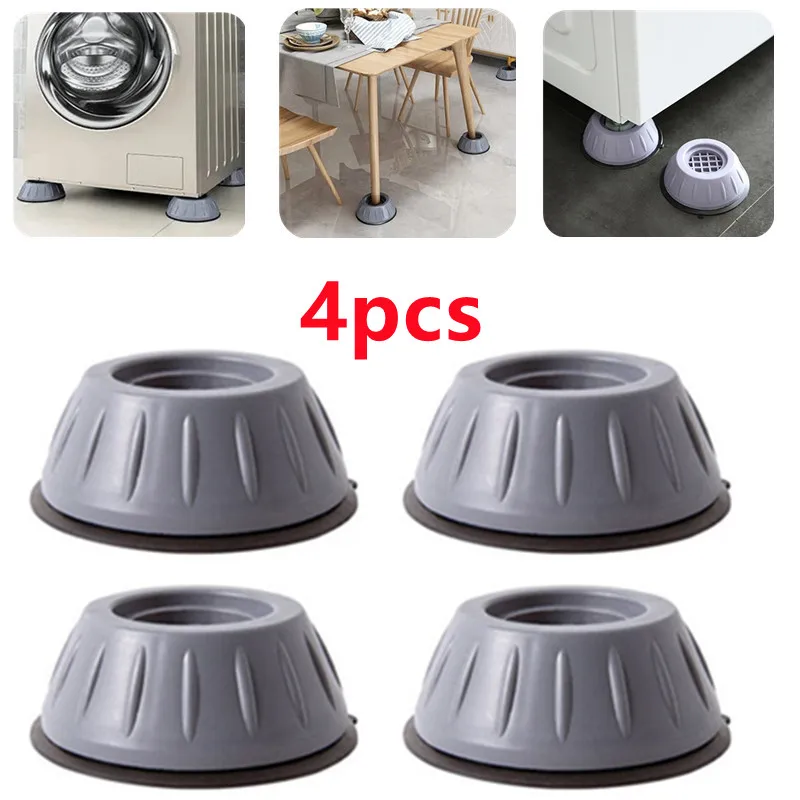 Anti Vibration Feet Pad Rubber Mat Non-slip Silent Universal Washing Machine Refrigerator Furniture Raiser Dampers Stand