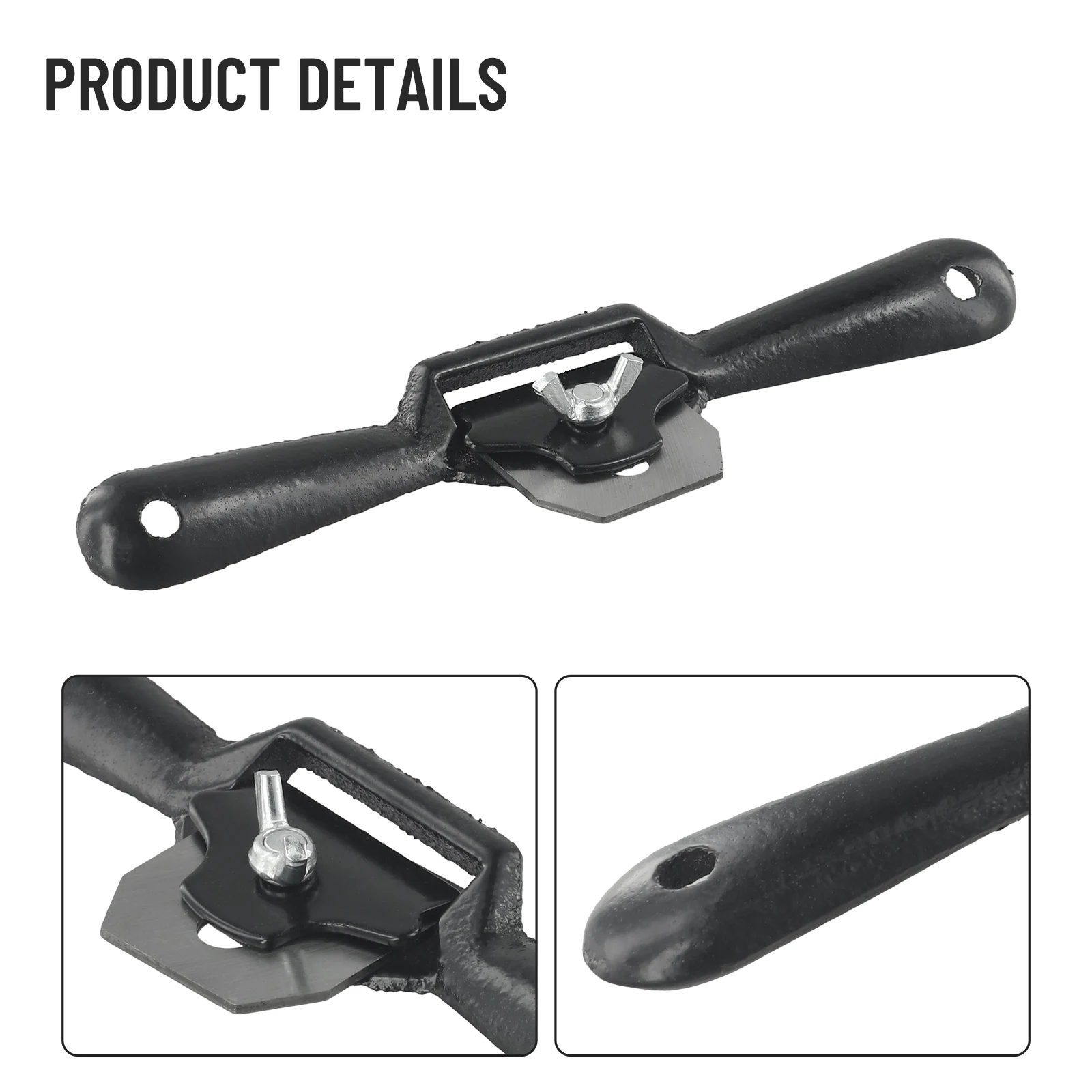 

Woodworking Plane Spokeshave Wood Cutting Reliable 1* 1X Adjustable Convenient Deburring Hand Planer Pocket Plane