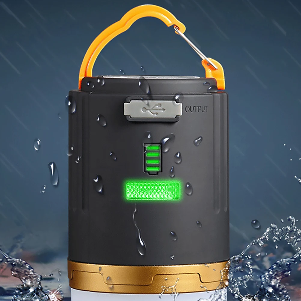 1Set Lampu Camping LED Multifungsi Tahan Air Dapat Diisi Ulang dengan Penutup Lampu Buram dan Remote Control untuk Aktivitas Luar Ruangan dan