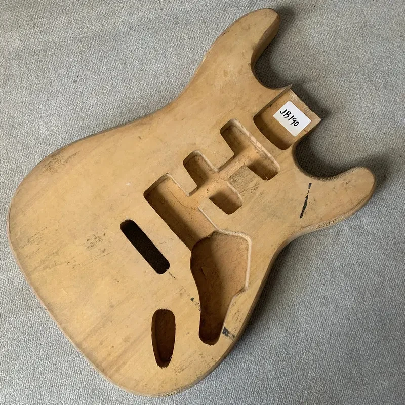 

Корпус электрогитары JB190 из натурального массива дерева, 6 струн, с звукоснимателями SSH, тремоло-бриджем, без покраски, необработанный, для самостоятельной сборки, на заказ.