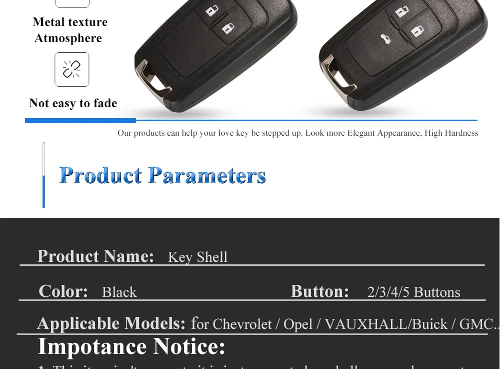 Jingyuqin Flip Remote Auto Schlüssel Shell Für Chevrolet Cruze Epica Lova Camaro Impala Fit Astra J Corsa E Insignia Zafira C2 3 4 5BT – Detail 4