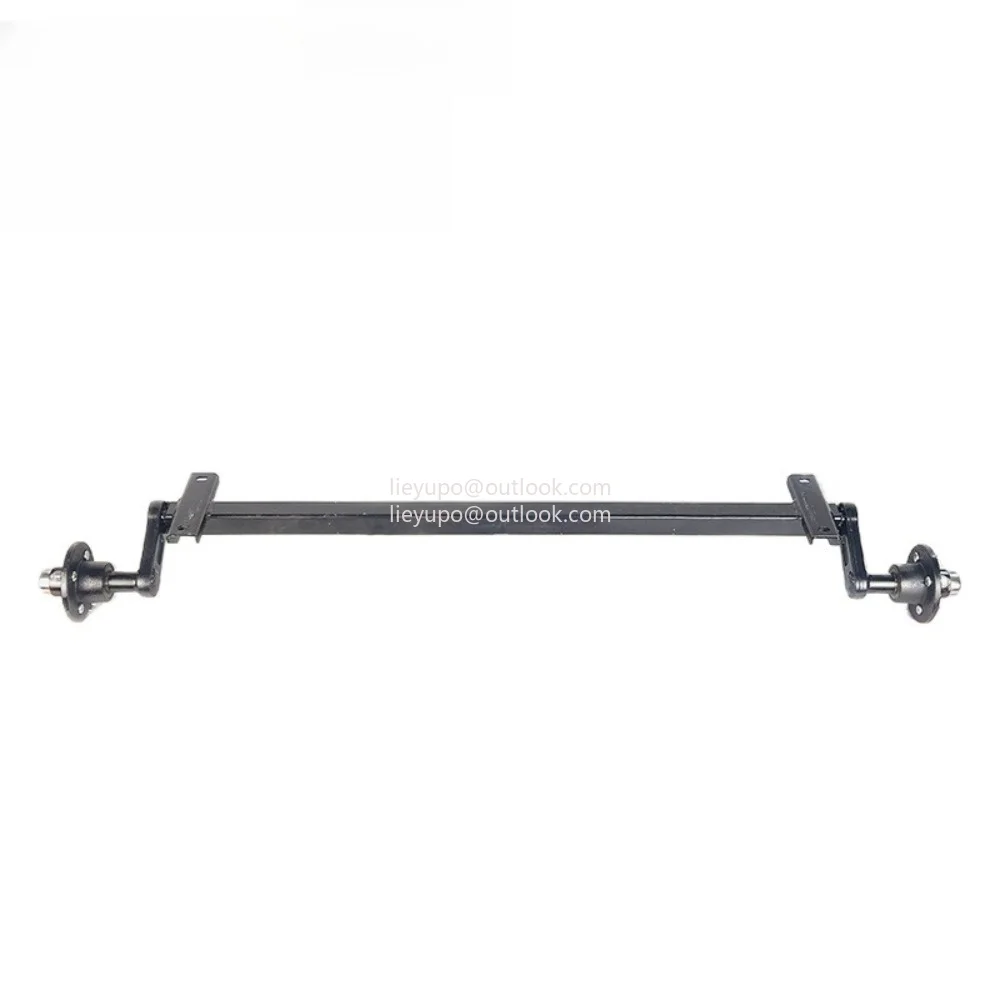 500kg Rubber Torsion Half Axle Assembly, 4 Hole Trailer Suspension Axle with Hub for RV Caravan Boat Trailer