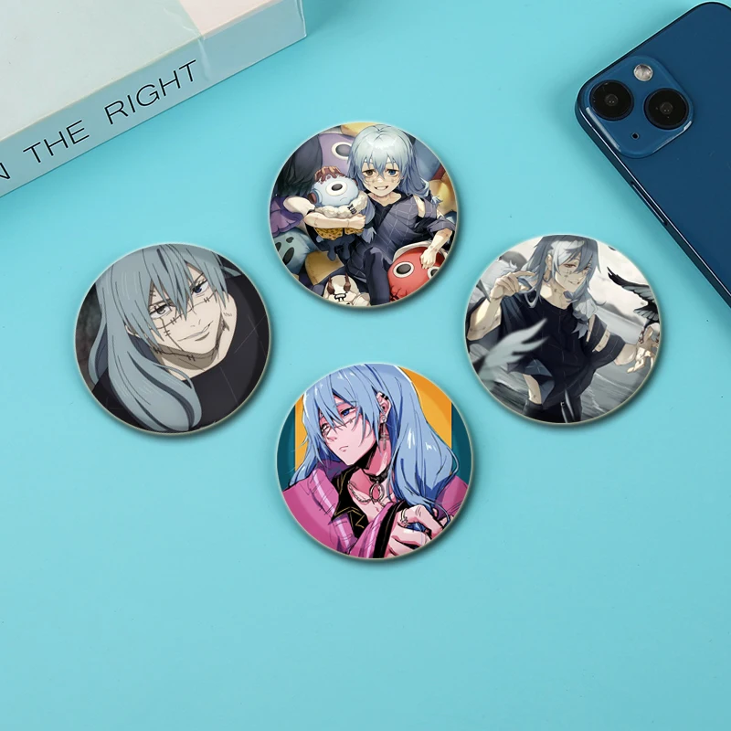 Insignia de figura de Anime Mahito, broches de dibujos animados oscuros, alfileres de esmalte creativos exquisitos para ropa, sombrero, accesorios de regalo de joyería