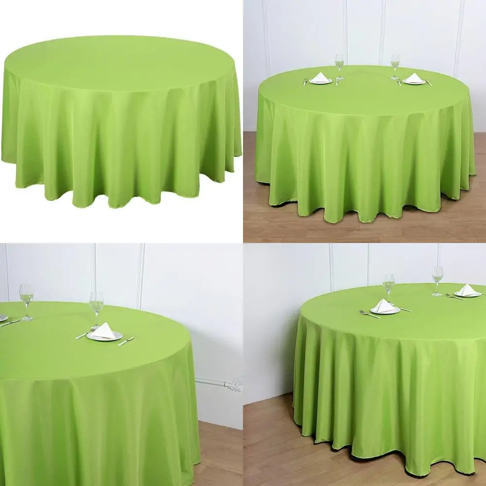 

Apple Round Tablecloths 120 Inch Polyester Fabric Table Covers for Weddings, Parties, Receptions, and Banquets