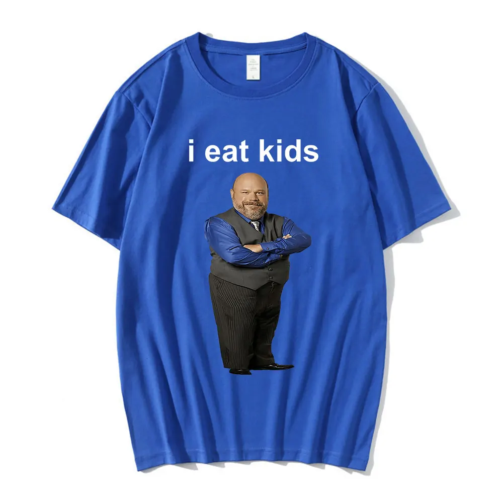 Bertram Eats Kids T-shirt I Eat Kids Men Women Pure Cotton Short Sleeve T-shirts Casual Loose T Shirt Tops Harajuku Streetwear