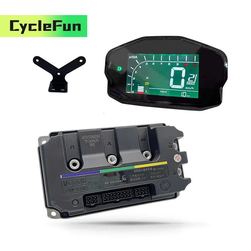 

Votol EM180 GTS Brushless Hall Controller 48V-72V Boost 250A With DKD Display For QS138 3KW-4KW Mid Drive Motor Electric Scooter