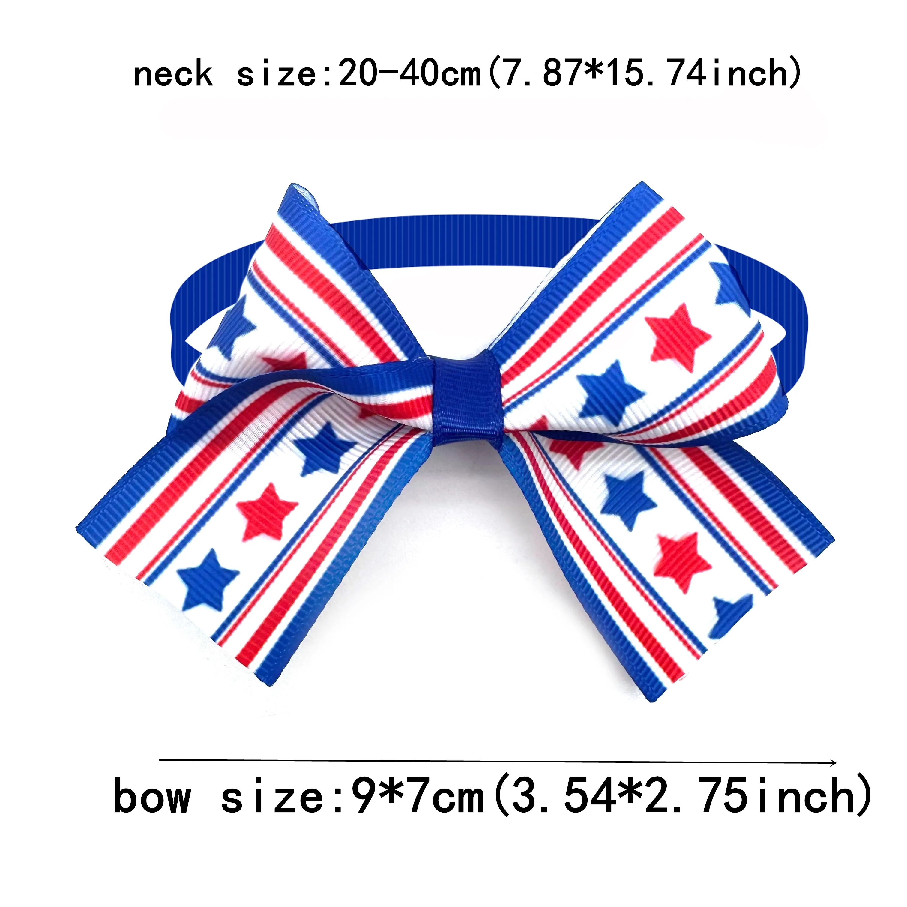 50/100pcs American Independence Day Style Pet Dog Bow Tie Pet Products Dog Collar Accessories Dog Bow Tie  Pets Accessories