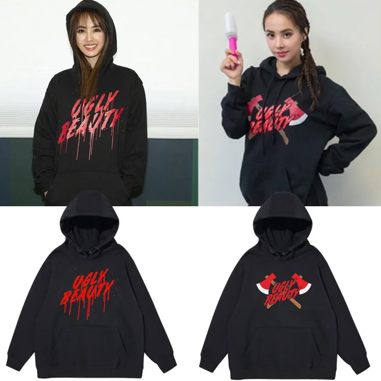 2020 Jolin Tsai Ugly Beau Tour ルーズ Fce パーカー レディース カジュアル 快適なスウェットシャツ 春 Faion ストリートウェア